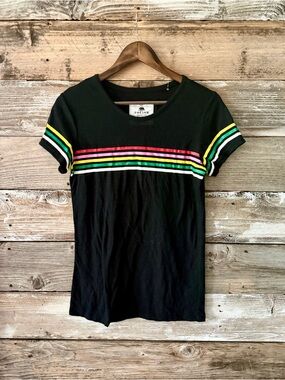 REFLEX Rainbow Stripe Tee Size Medium NWT